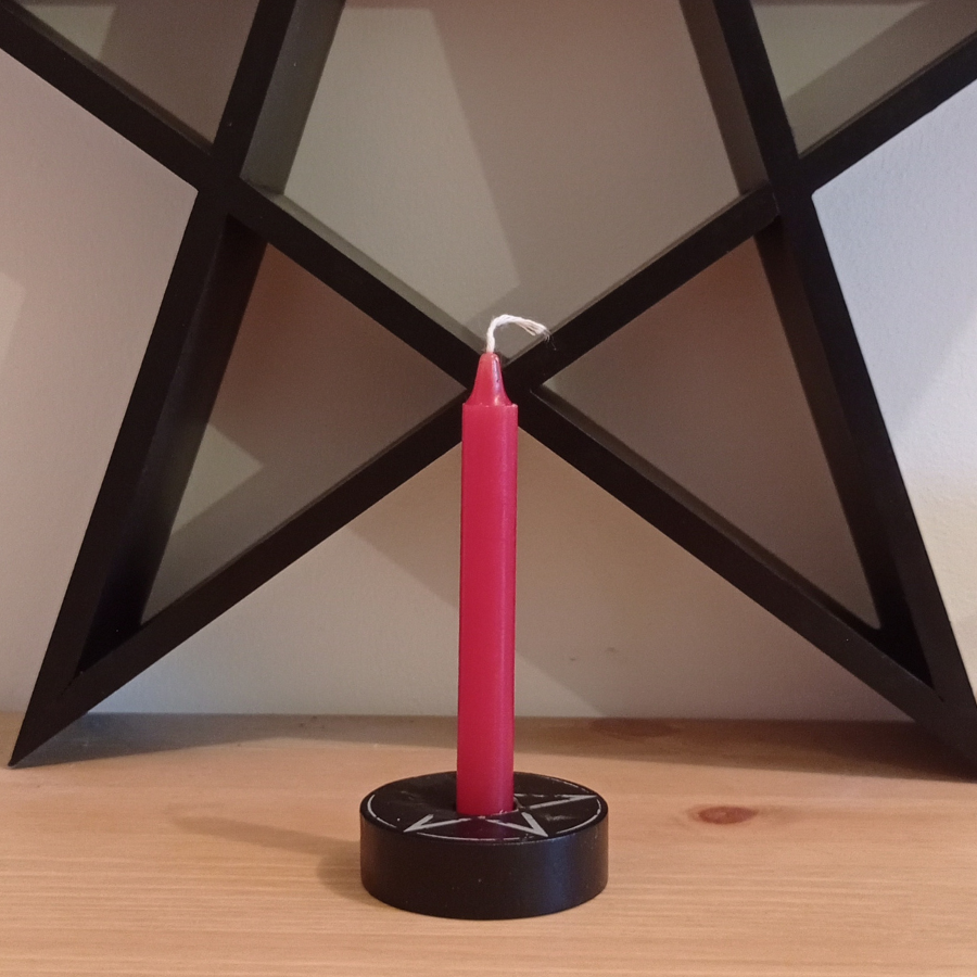 Mini cierge rouge