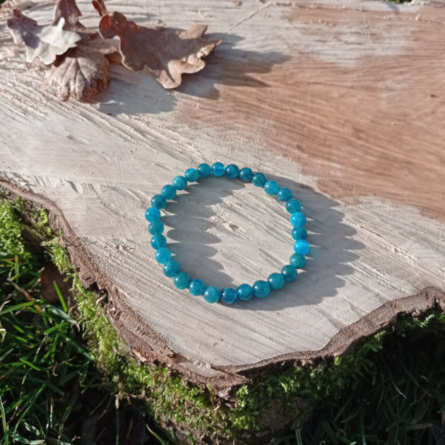 Acheter un Bracelet Apatite bleue - 6mm 8mm - - Pierre naturelle