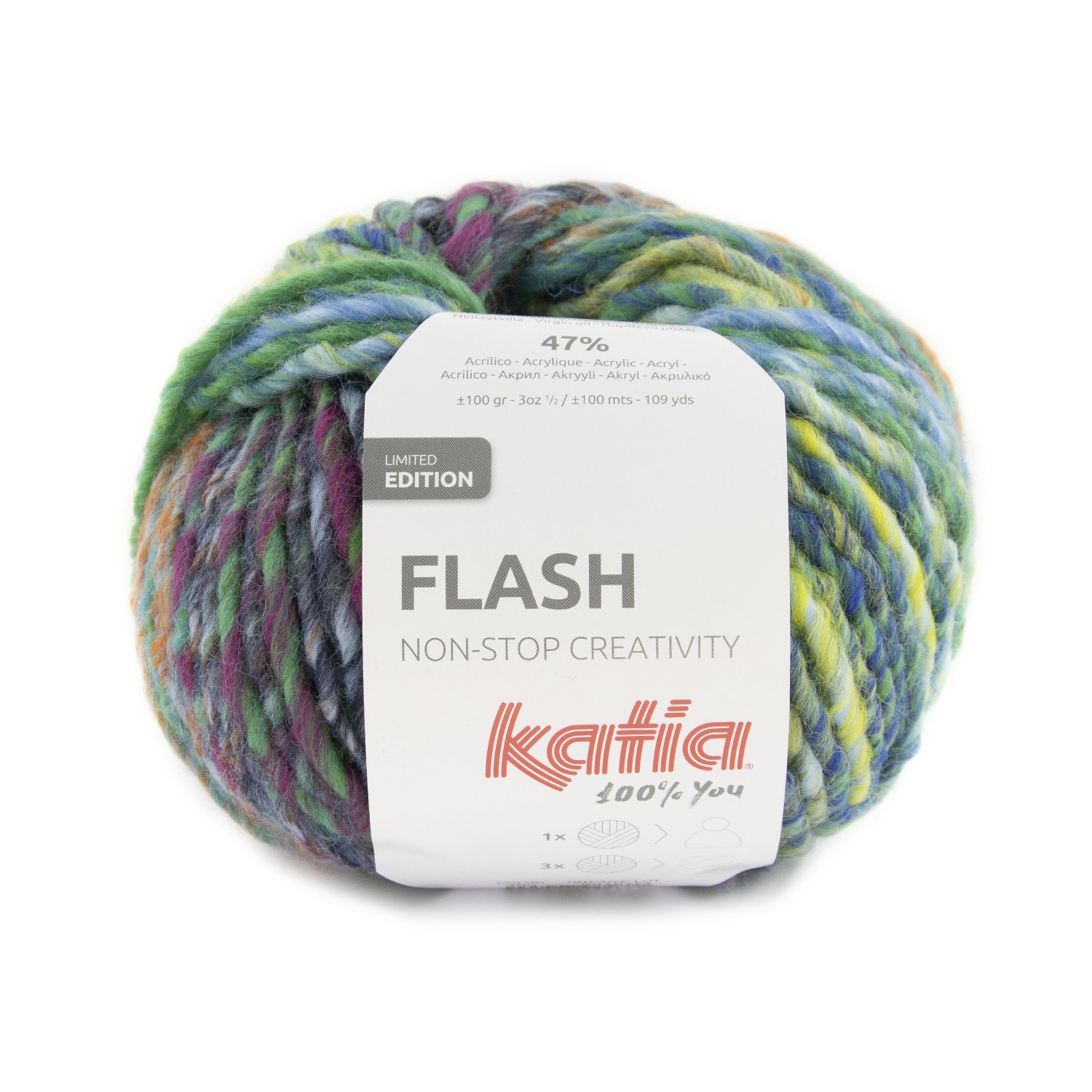 402 laine-fil-flash-tricoter-laine-vierge-acrylique-bleu-vert-lilas-automne-hiver-katia-402-fhd