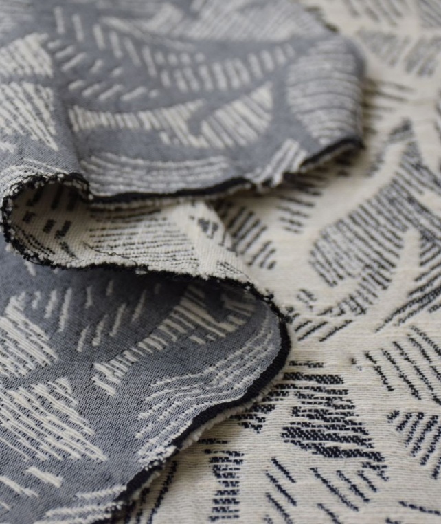 Tissu Jacquard - Summer Shade Anthracite - Cousette