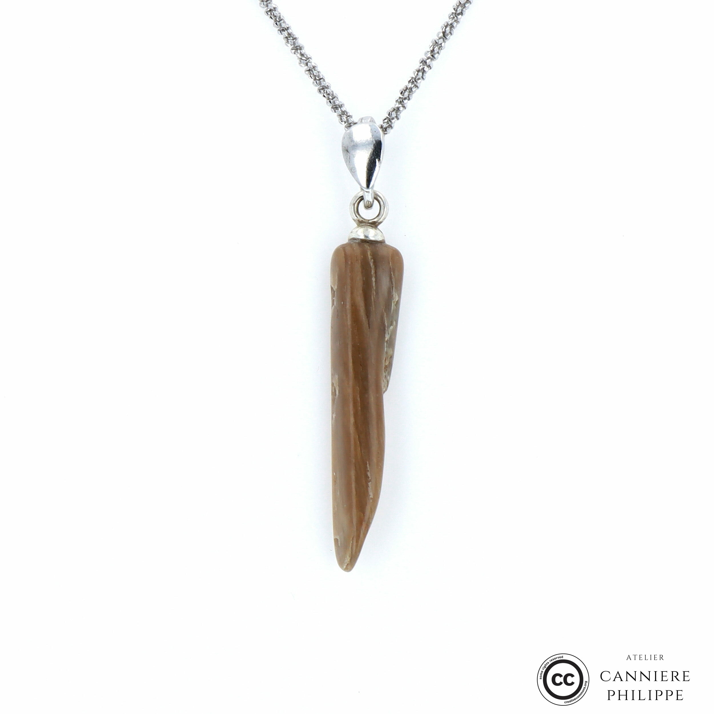 Pendentif_bois Fossilisé _103