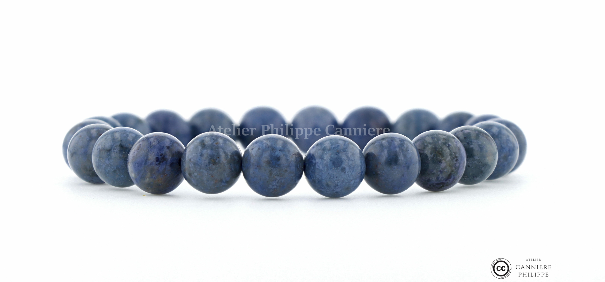 Bracelet Dumortierite Perle 8mm