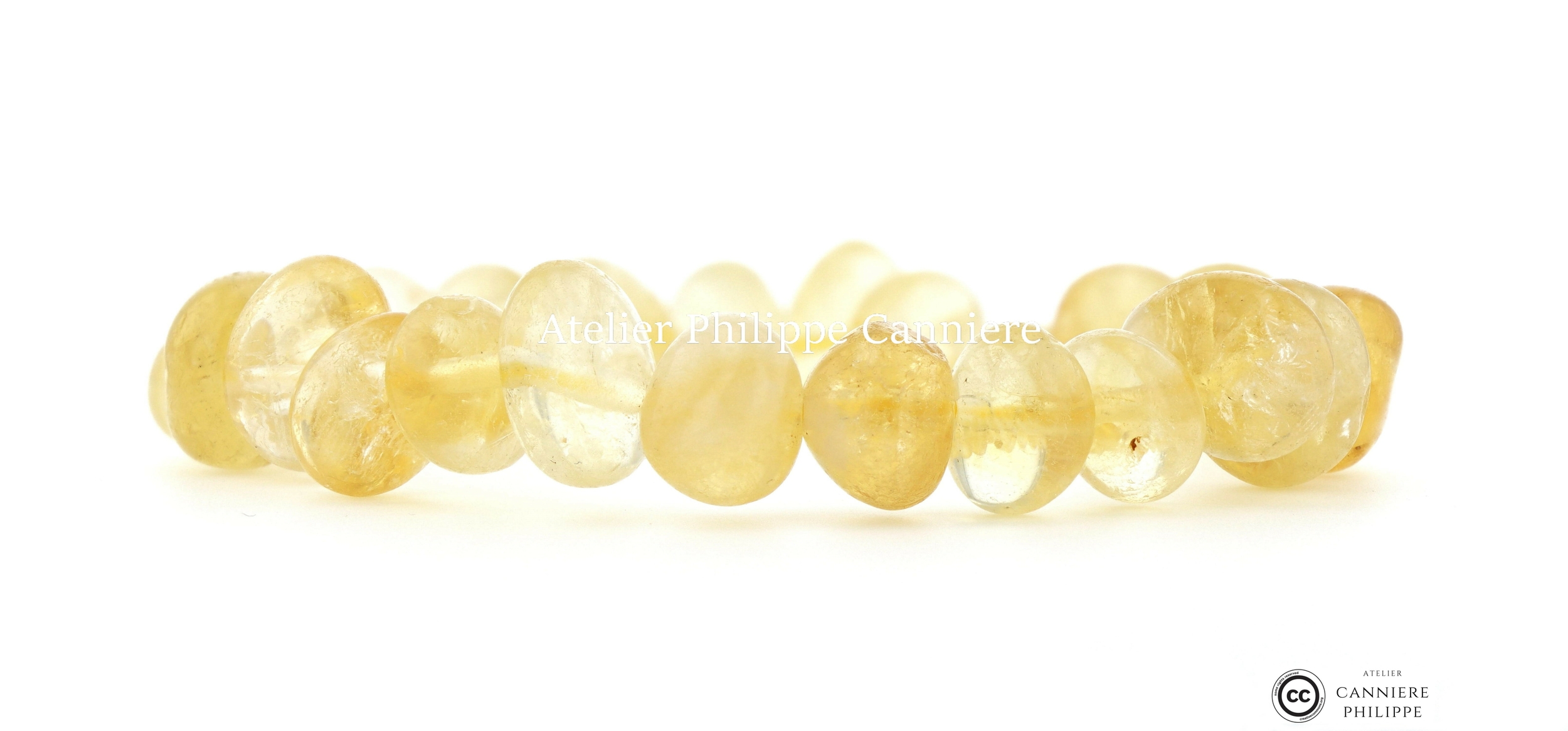 Bracelet Citrine Gros Grain