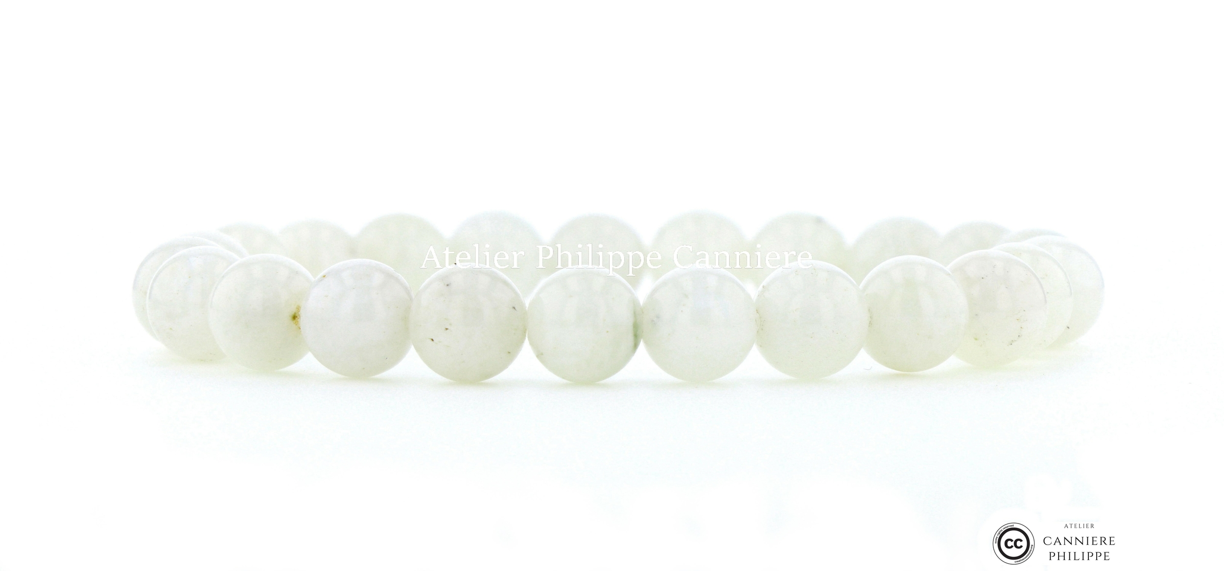 Bracelet Pierre de lune Perle 8mm