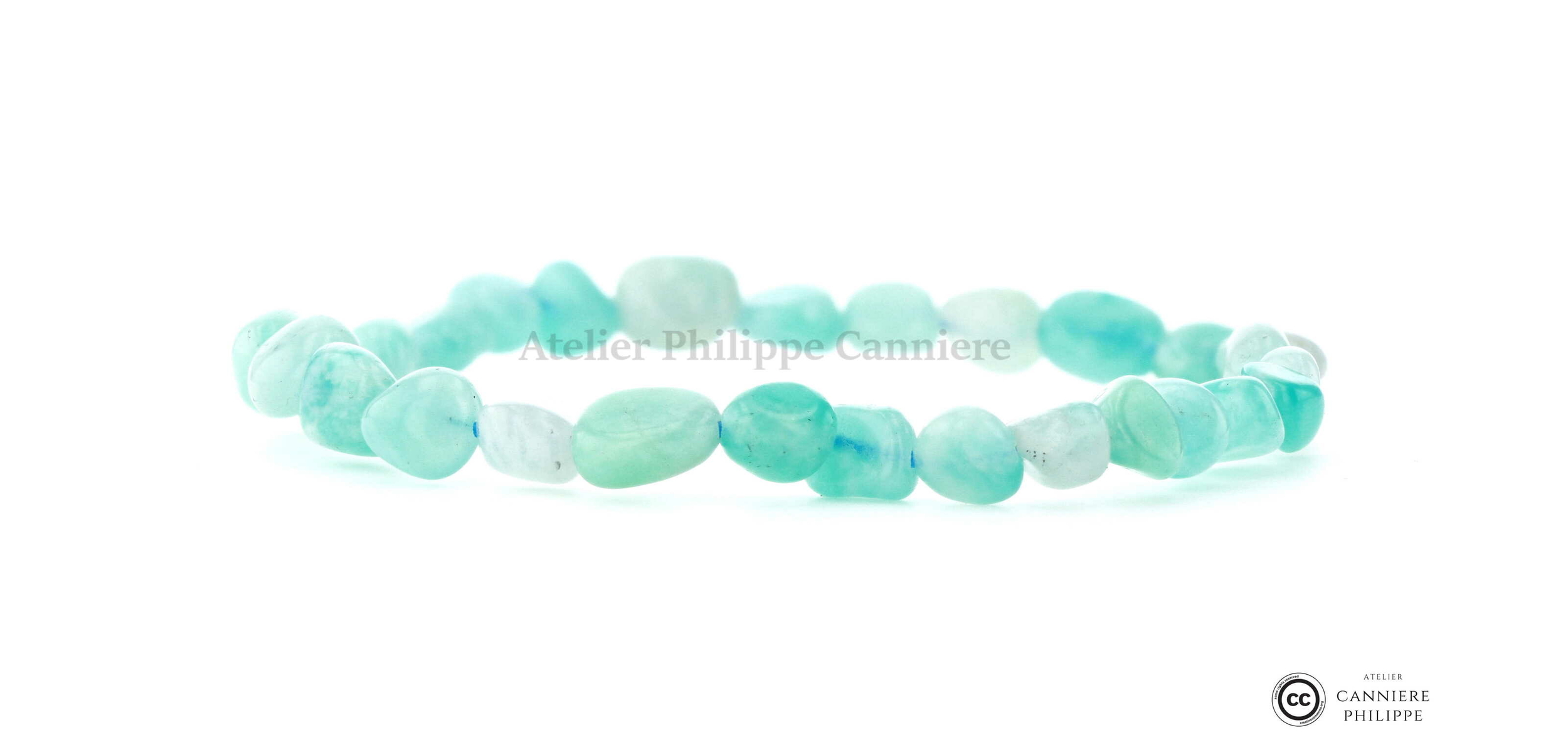 Bracelet Amazonite  Moyen Grain