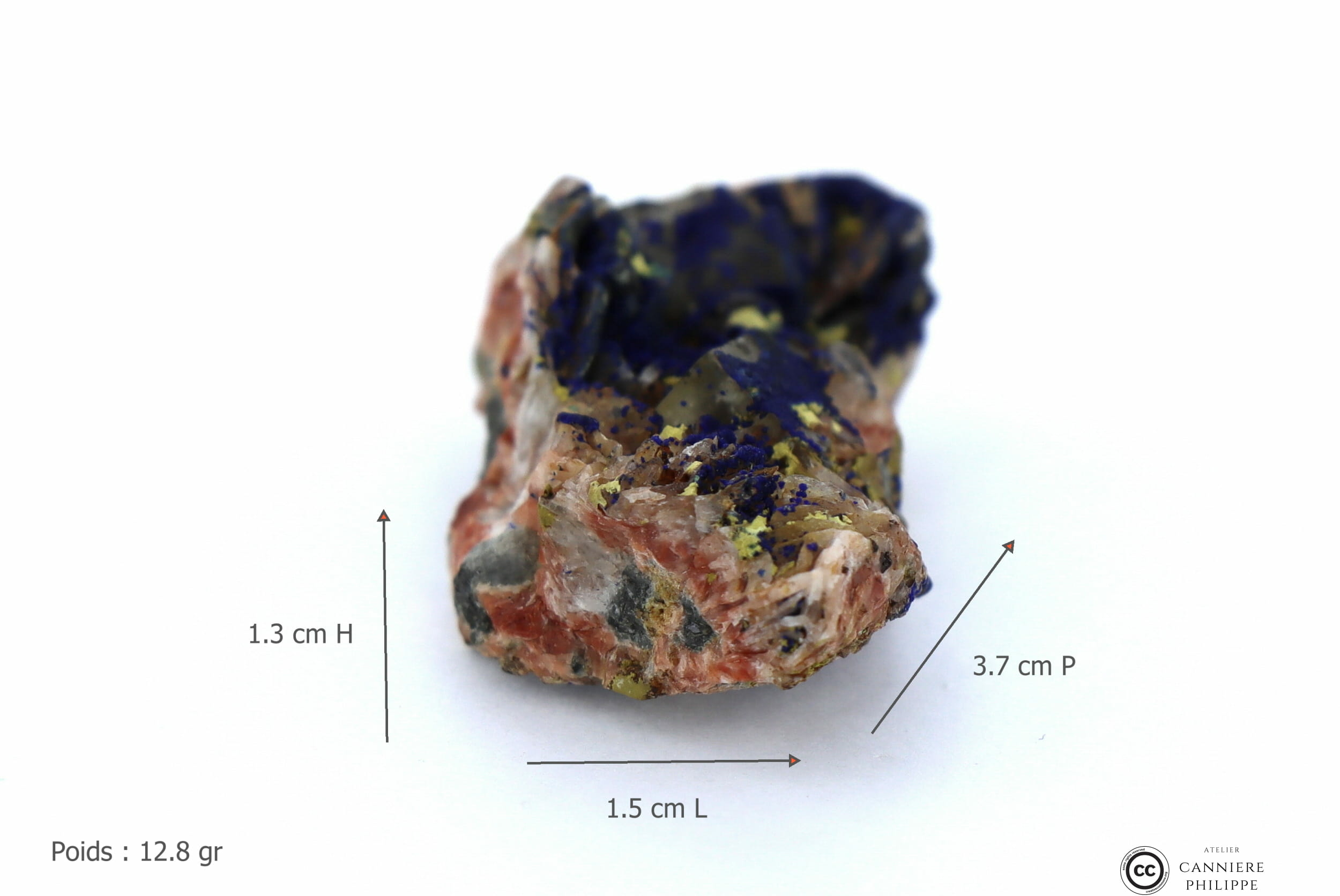 pierre Brute_Azurite baryte 6_04