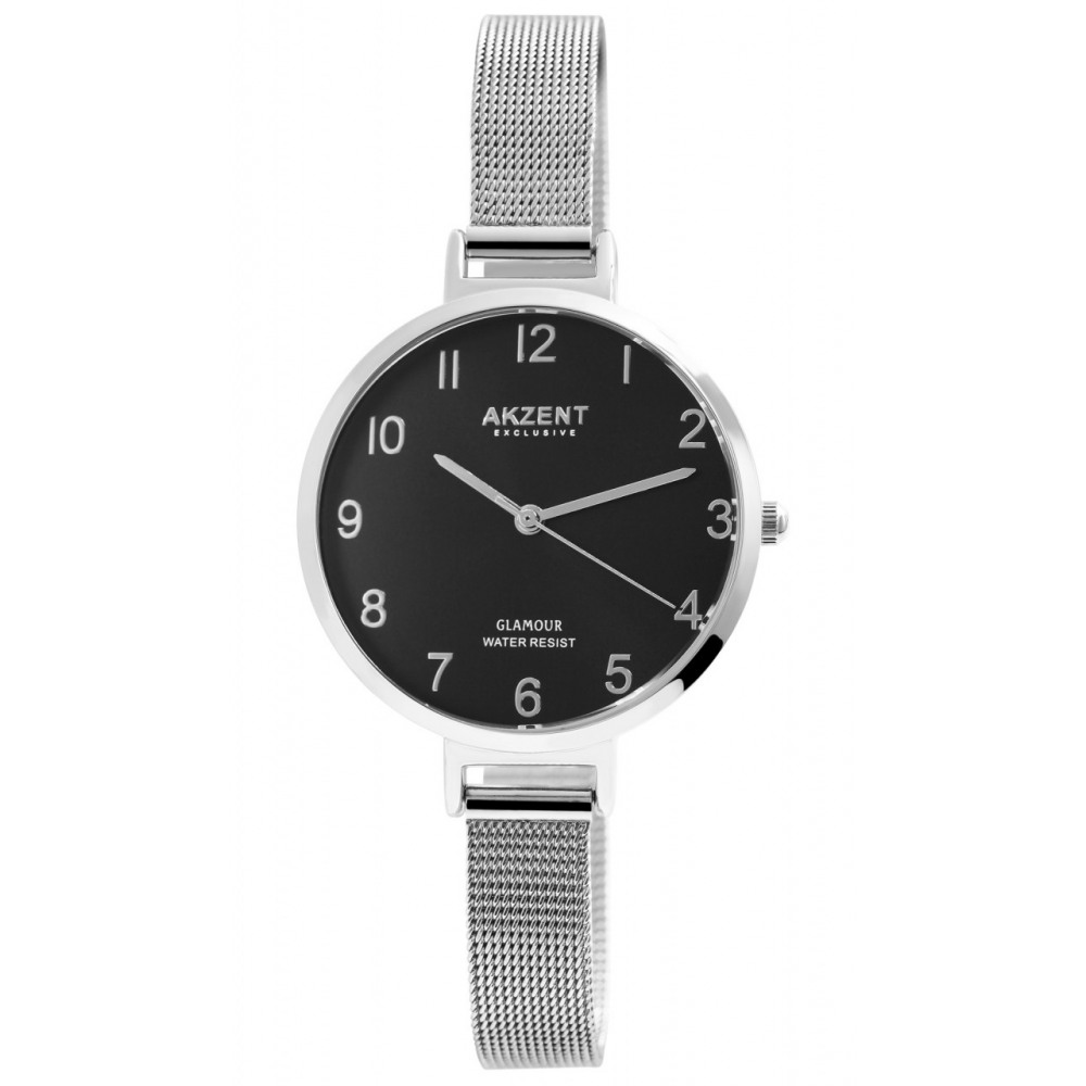 montre akzent femme bracelet maille étanche