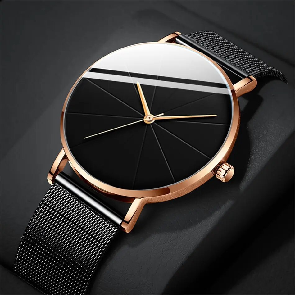 Montre-Quartz-pour-hommes-minimaliste-Simple-Business-Ultra-fine-en-acier-inoxydable-maille-ceinture-2022