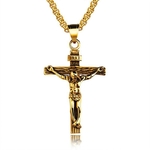 bijoux collier chaine croix de jésus