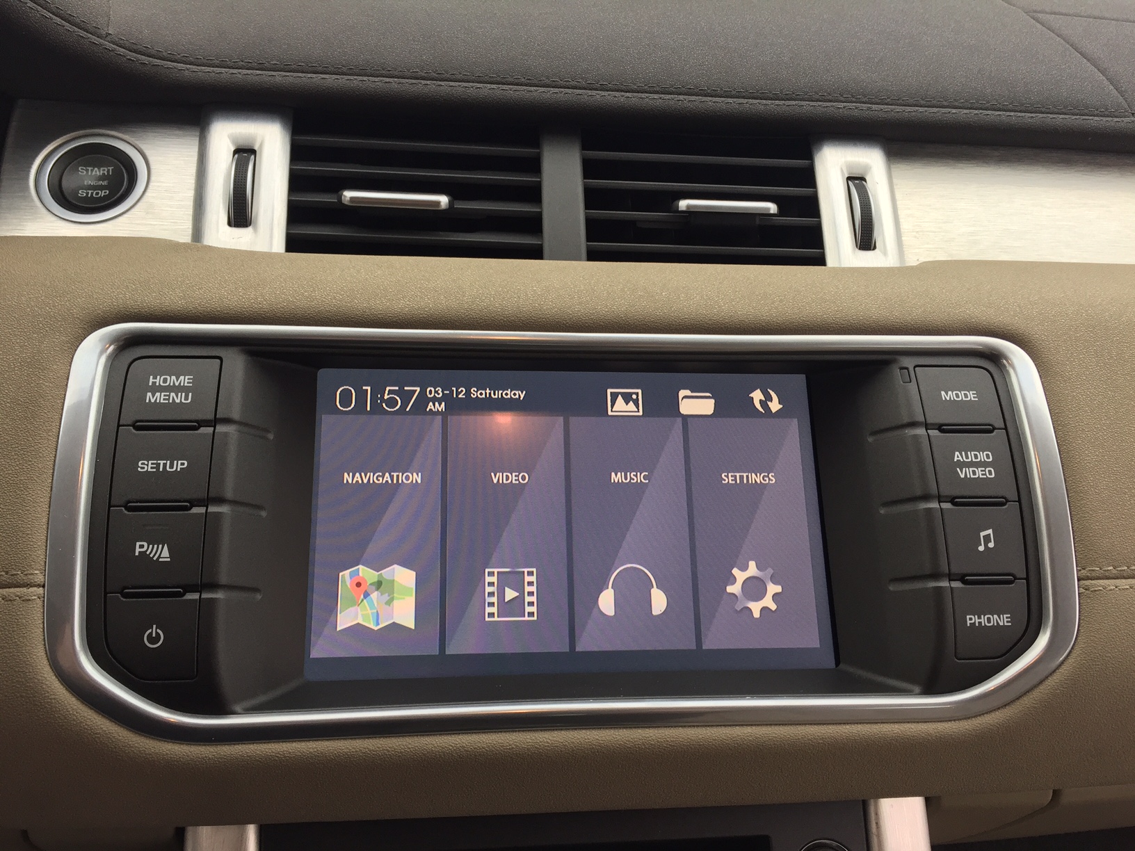 GPS tactile Range Rover Evoque Sport Vogue avec caméra de recul