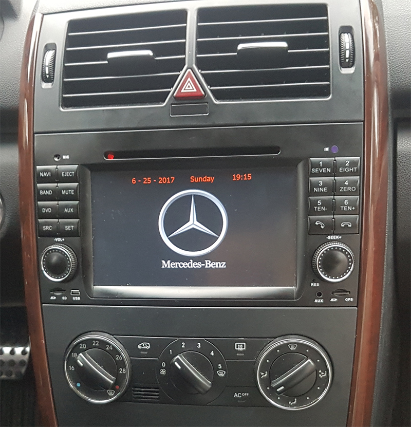 Autoradio GPS Mercedes Benz Classe A et Classe B écran tactile 7