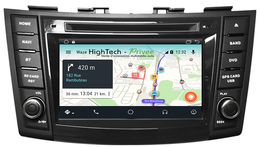 Autoradio Android Bluetooth Wifi GPS DVD Suzuki Swift HighTech Privee Com