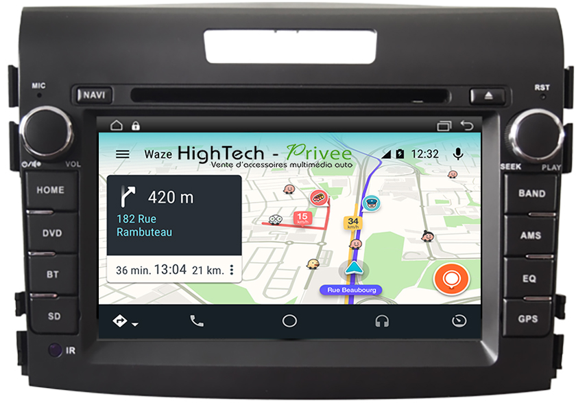 Autoradio Android 9.1 GPS Honda CR-V depuis 2012