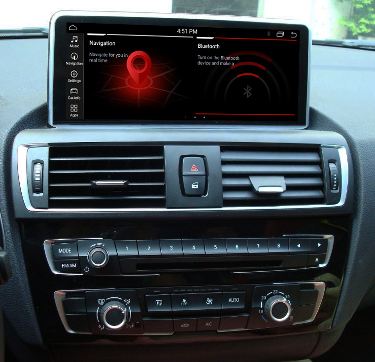 Autoradio tactile Android 10.0 et Apple Carplay BMW Série 1 F20 de 2012 à 2020