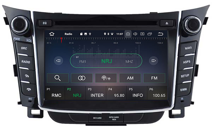 Autoradio tactile GPS Android 10.0 et Apple Carplay Hyundai i30