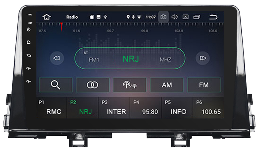 Autoradio tactile GPS Android 10.0 et Bluetooth Kia Picanto
