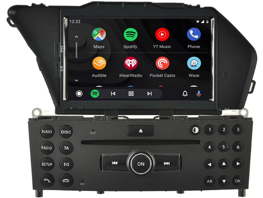 Autoradio tactile GPS Android 10.0 et Apple Carplay Mercedes GLK X204