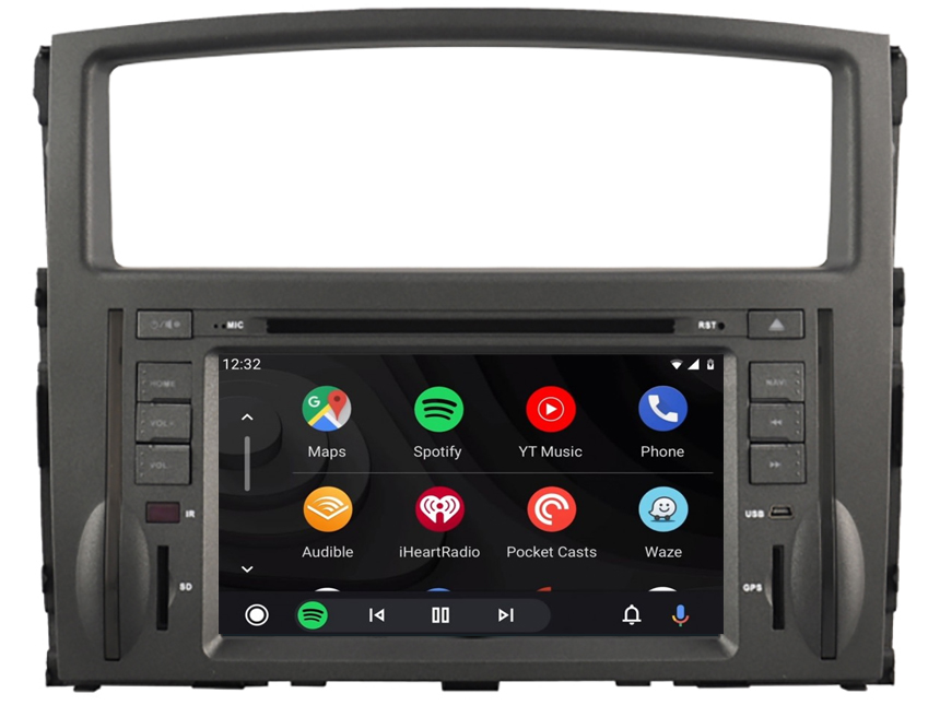 Autoradio tactile Android 10.0, Bluetooth et GPS Mitsubishi Pajero