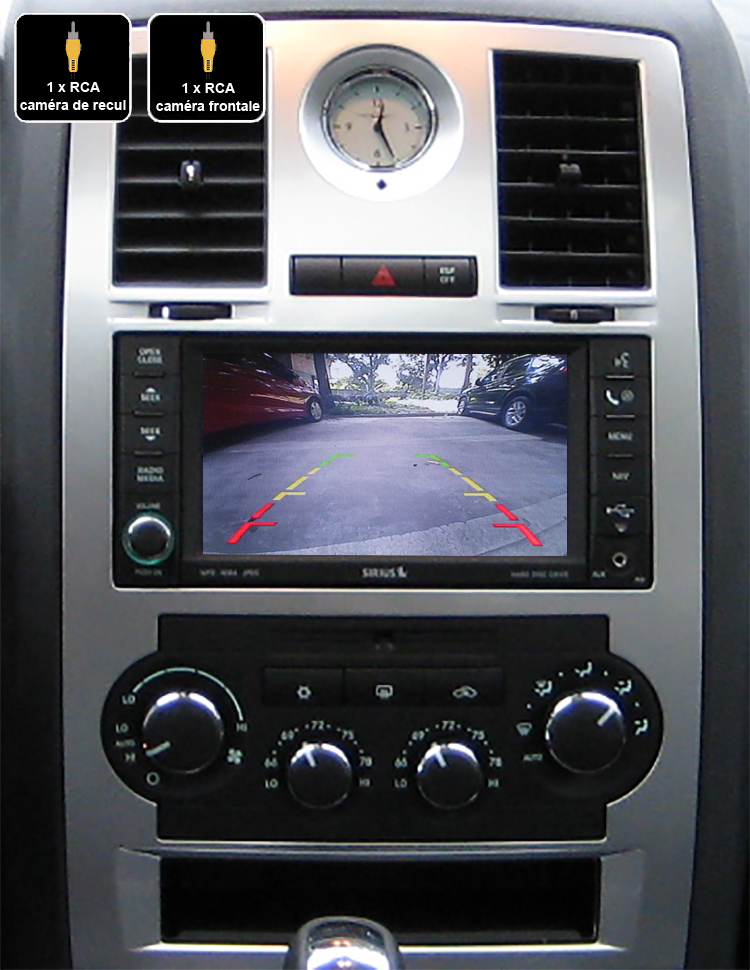 Interface Multimédia vidéo pour caméra compatible Chrysler 300C Aspen Sebring Voyager de 2007 à 2010