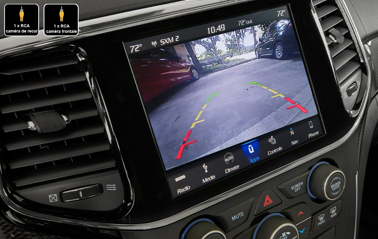 Interface Multimédia vidéo pour caméra compatible Jeep Grand Cherokee depuis 2019