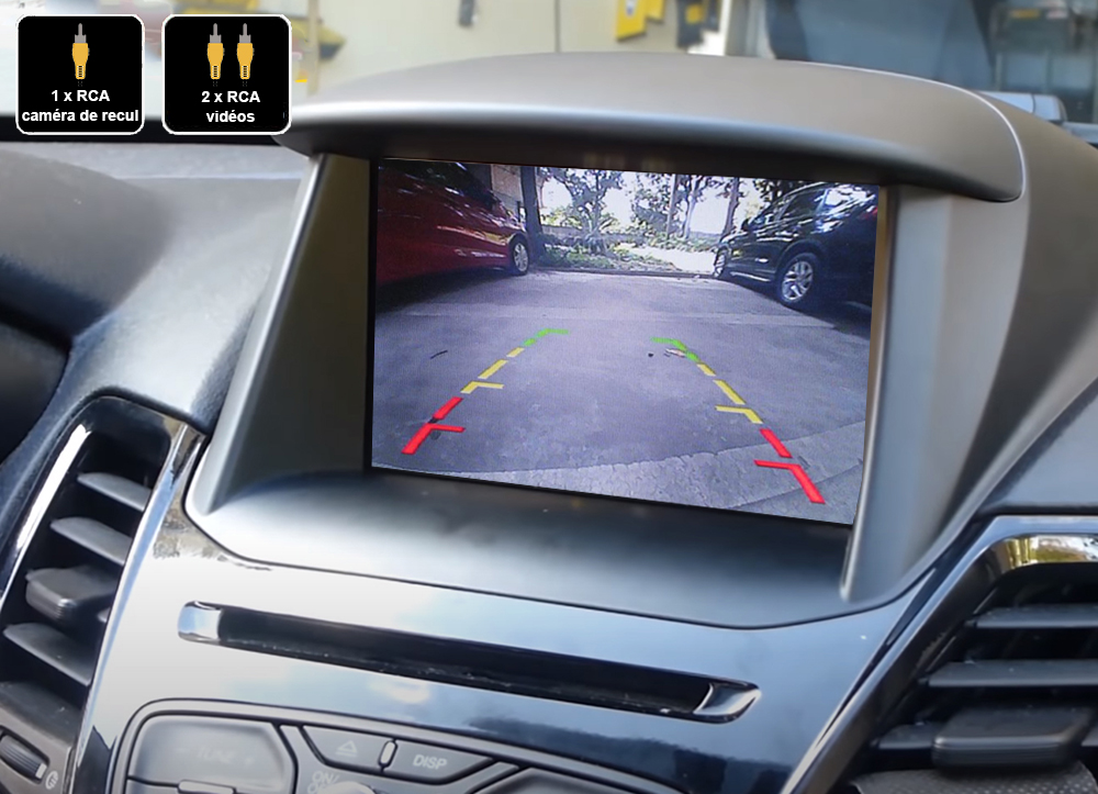 Interface Multimédia vidéo pour caméra compatible Ford Fiesta de 2012 à 2016