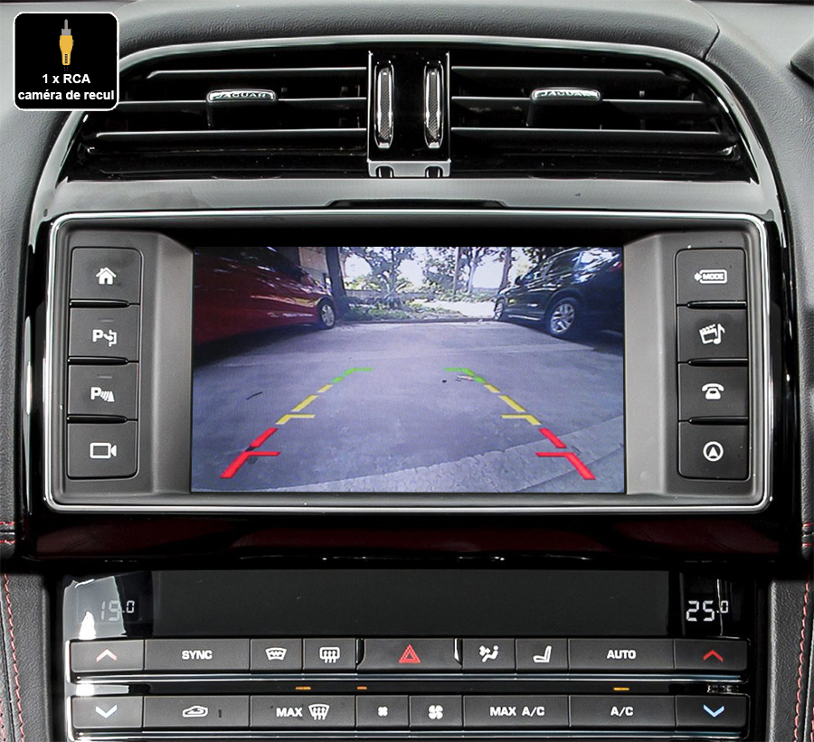 Interface Multimédia vidéo pour caméra compatible Jaguar F-Pace et XE de 2015 à 2020