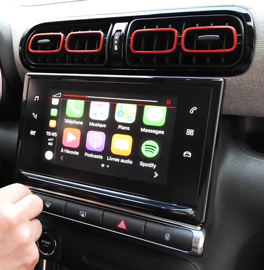 Système Apple Carplay sans fil et Android Auto pour Citroën C3 et C3 Aircross de 2016 à 2022