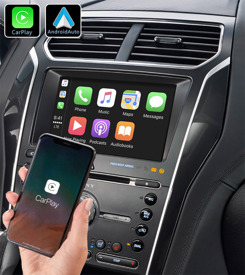 Système Apple Carplay sans fil et Android Auto pour Ford Explorer de 2010 à 2018