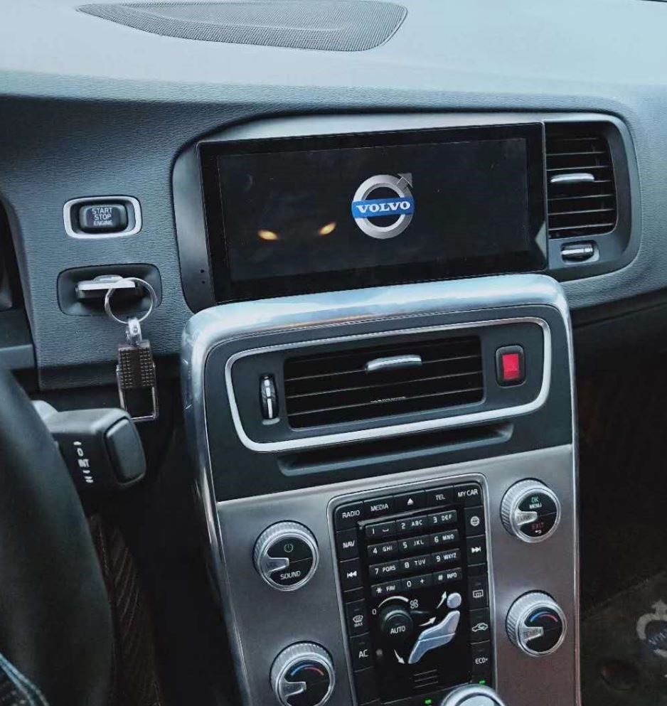 Ecran tactile Android avec Apple Carplay sans fil Volvo S60 et Volvo V60 de 2012 à 2018