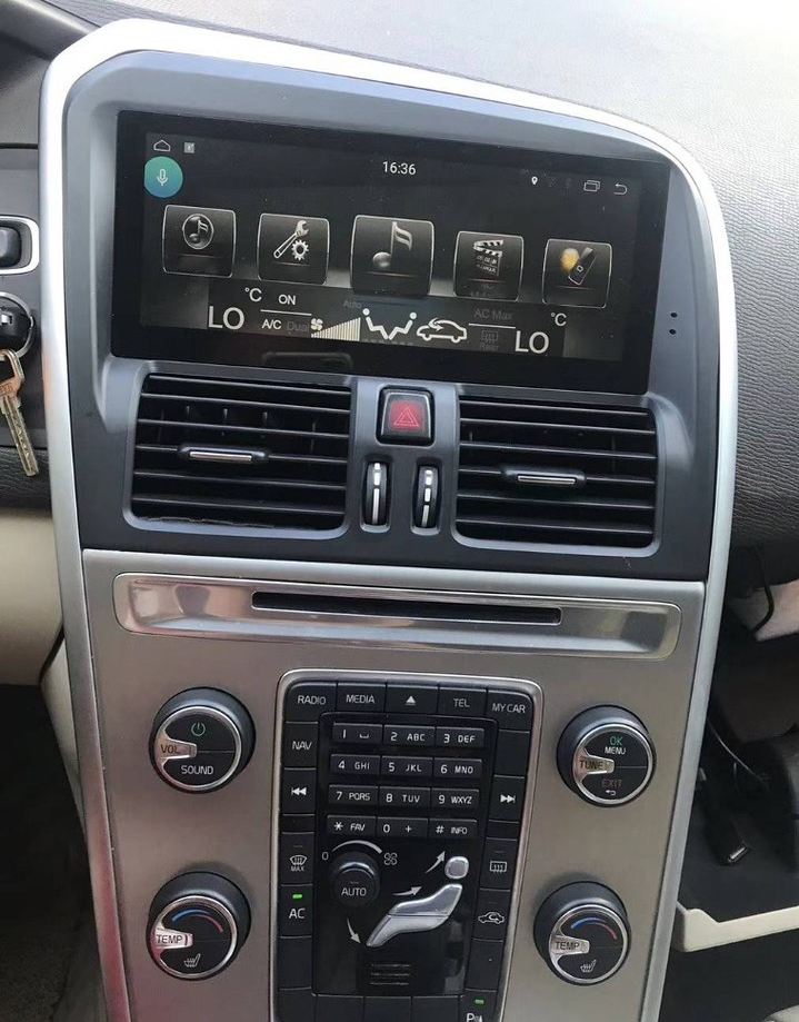 Ecran tactile Android avec Apple Carplay sans fil Volvo XC60 de 2009 à 2017