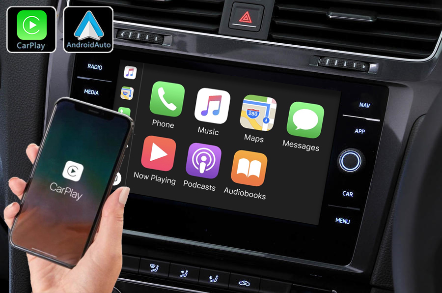 Système Apple Carplay sans fil et Android Auto pour Volkswagen Golf de 2012 à 2020