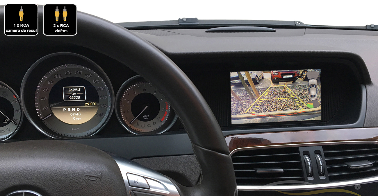 Interface Multimédia vidéo pour caméra compatible Mercedes Classe C W204 de 2011 à 2014