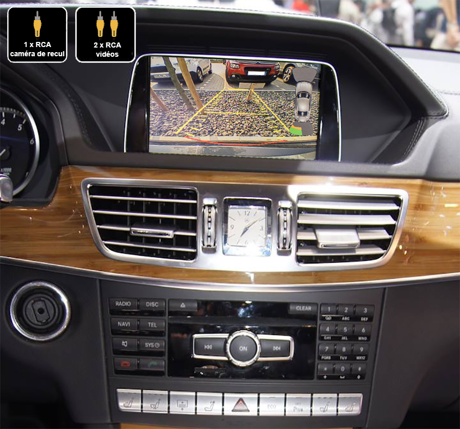 Interface Multimédia vidéo pour caméra compatible Mercedes Classe E de 2009 à 2016