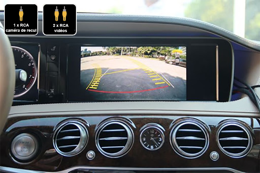 Interface Multimédia vidéo pour caméra compatible Mercedes Classe S W222 de 2013 à 2017