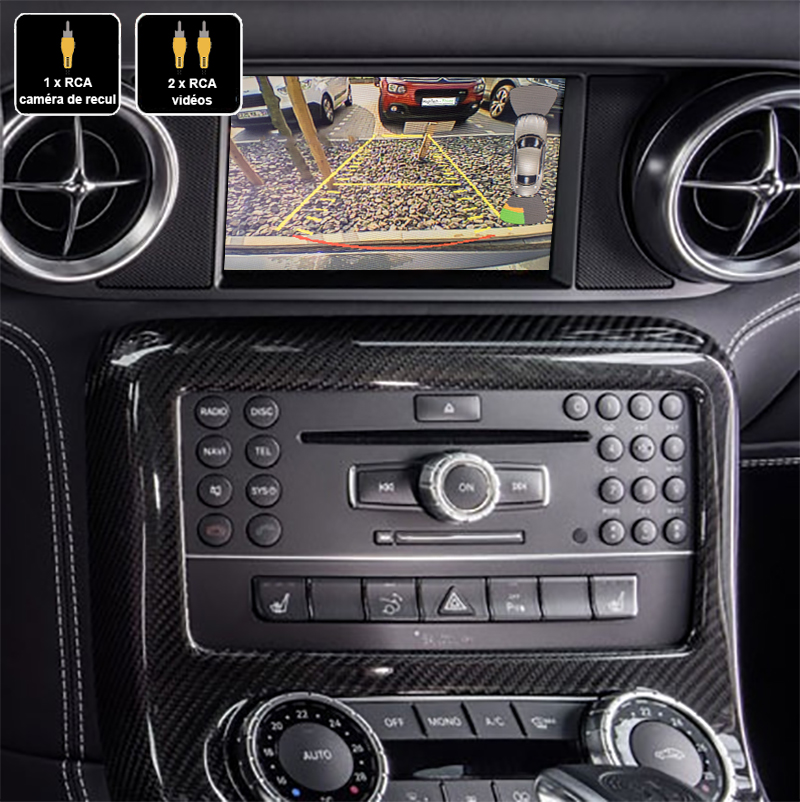 Interface Multimédia vidéo pour caméra compatible Mercedes SLS de 2010 à 2014