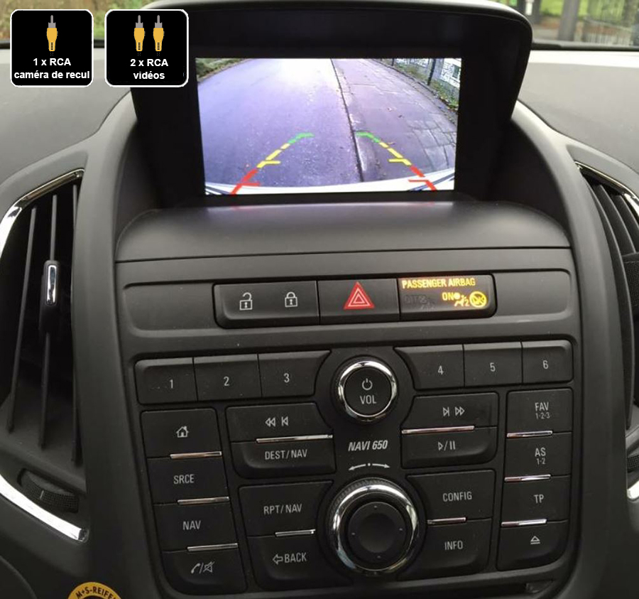 Interface Multimédia vidéo pour caméra compatible Opel Zafira Tourer de 2011 à 2016