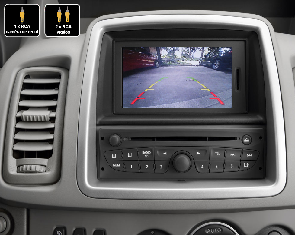 Interface Multimédia vidéo pour caméra compatible Opel Vivaro et Movano de 2011 à 2014