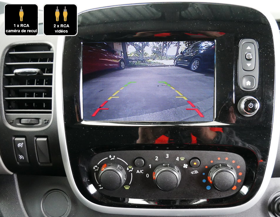 Interface Multimédia vidéo pour caméra compatible Renault Trafic de 2015 à 2019