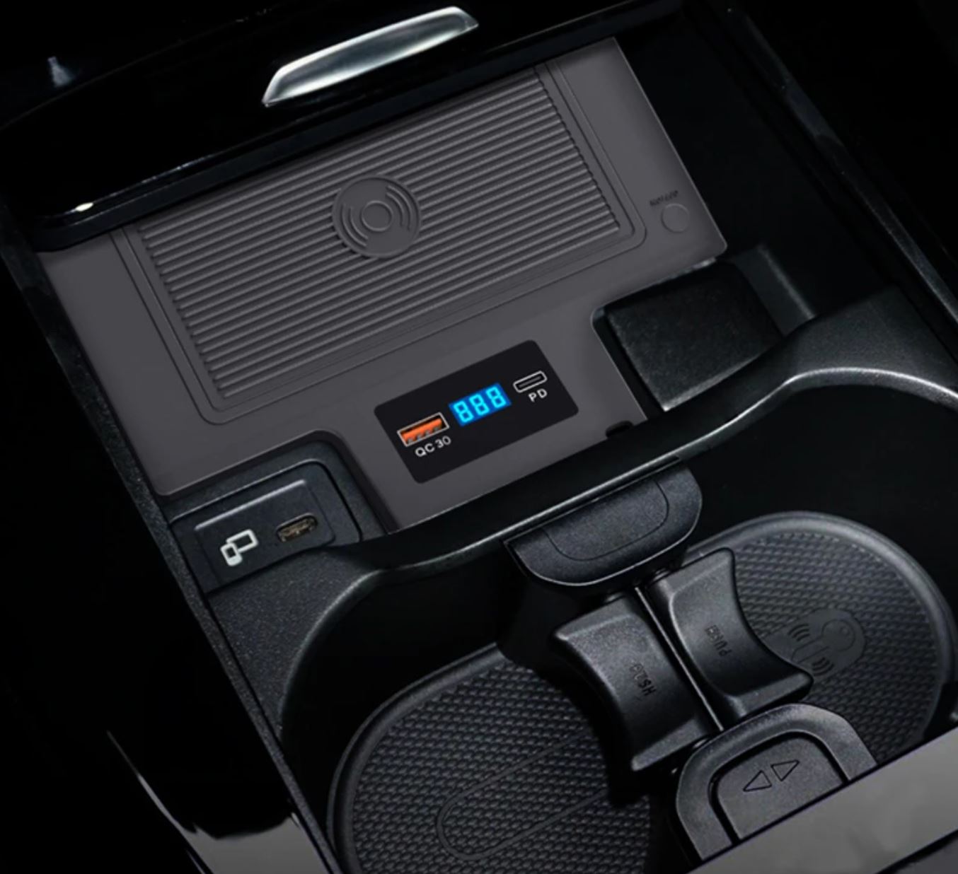 Chargeur à induction 15W iPhone, Xiaomi, Huawei et Samsung pour Mercedes GLA, GLB, Classe A