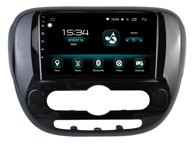 Autoradio tactile GPS Android 11.0 et Apple Carplay Kia Soul