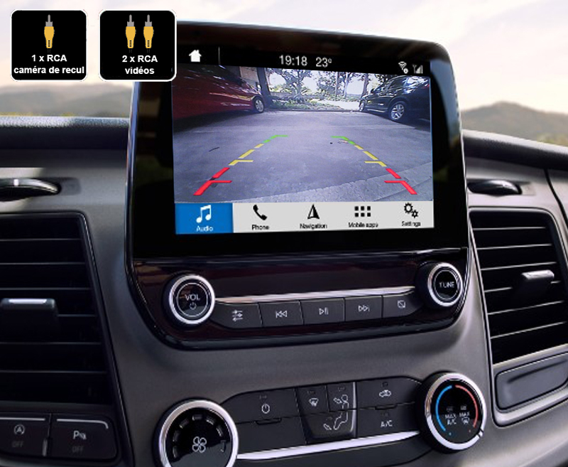 Interface Multimédia vidéo pour caméra compatible Ford Transit, Tourneo et version Custom et Passenger depuis 2018