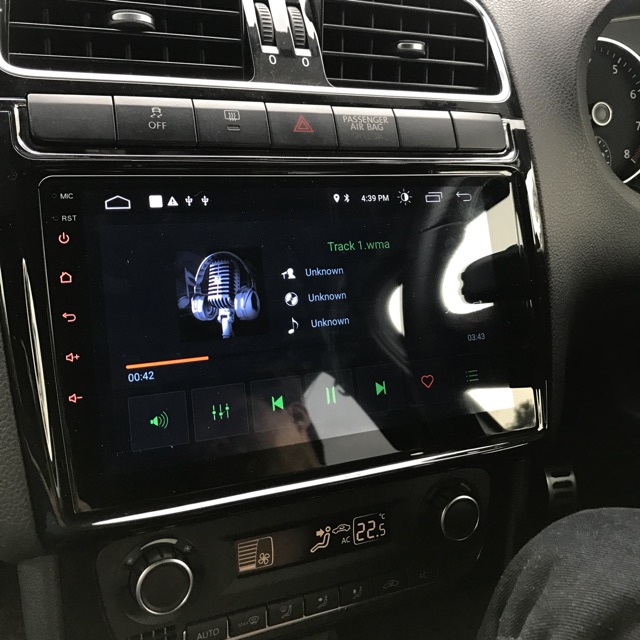 Ecran tactile QLED GPS Apple Carplay et Android Auto sans fil Volkswagen Polo de 2012 à 2017