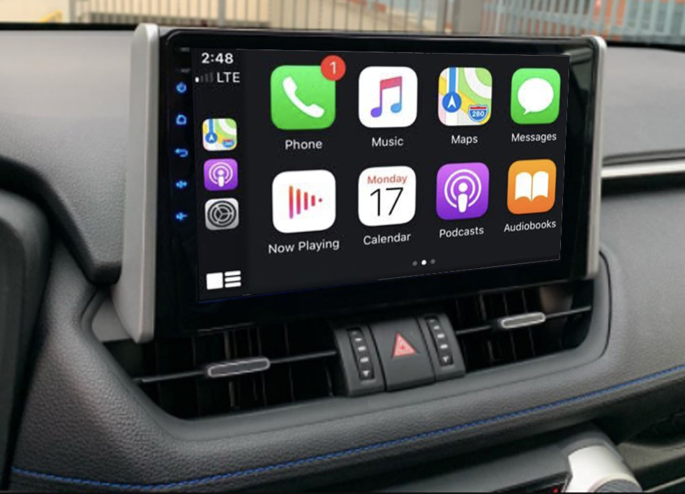 Autoradio tactile GPS Android et Carplay sans fil Toyota RAV4