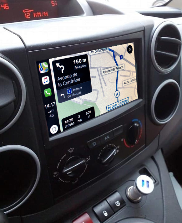Autoradio tactile GPS Android 11.0 et Apple Carplay Peugeot 207, Peugeot 307, Expert et Partner