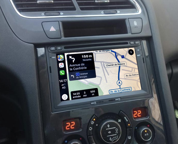 Autoradio tactile GPS Android 12.0 et Bluetooth Peugeot 3008 et Peugeot 5008 de 2009 à 2016