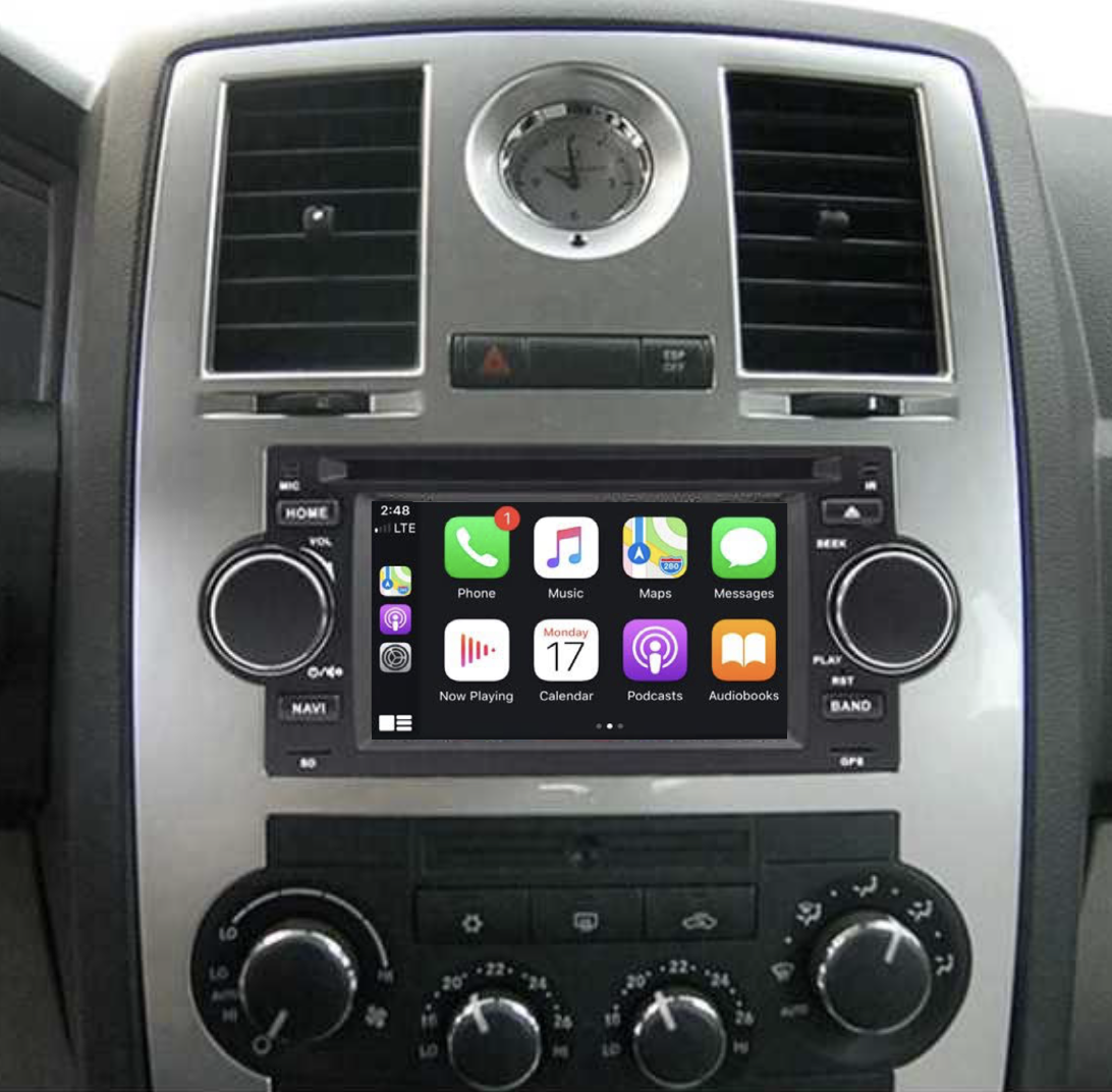 Autoradio tactile GPS Android 12.0 et Bluetooth Jeep Commander, Compass, Patriot et Grand Cherokee