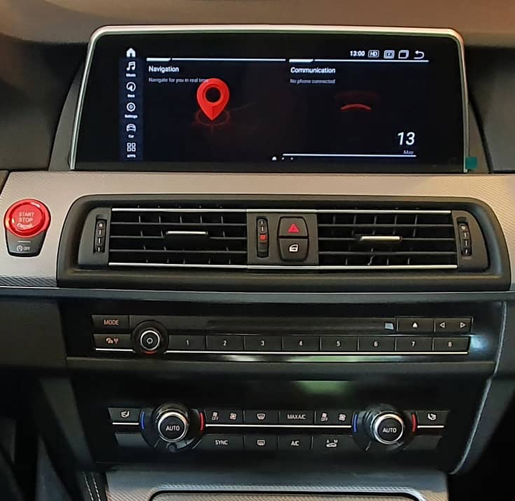 Autoradio tactile Android 10.0 et Apple Carplay BMW Série 5 F10 et Série 5 GT F07 de 2011 à 2017