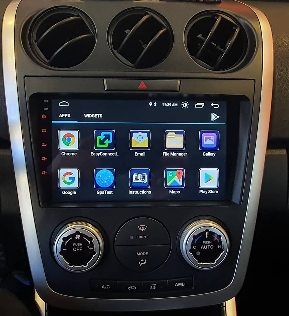 Ecran tactile QLED GPS Apple Carplay et Android Auto sans fil Mazda CX-7 de 2007 à 2012