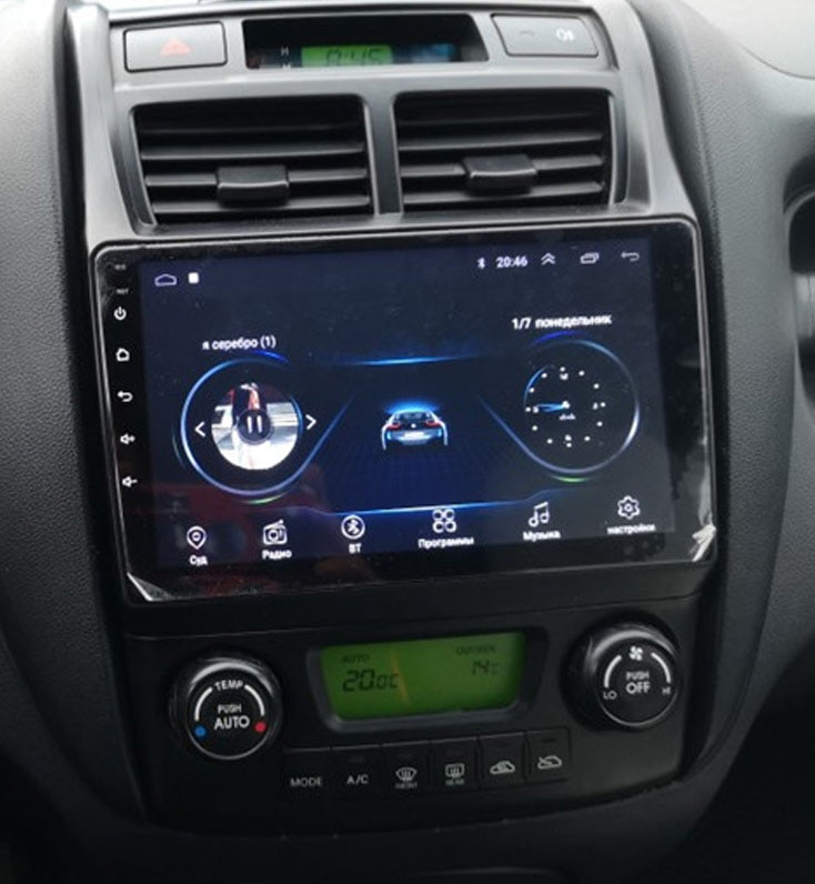 Ecran tactile QLED GPS Apple Carplay et Android Auto sans fil Kia Sportage de 2004 à 2010