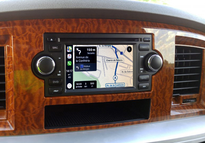 Autoradio tactile GPS Android 12.0 et Bluetooth Dodge Charger, Caliber, Dakota, Durango et Dodge RAM